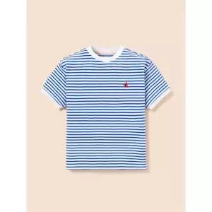 빈폴 키즈 와플 스트라이프 반팔 티셔츠 블루 (BI5542U90P) 307273