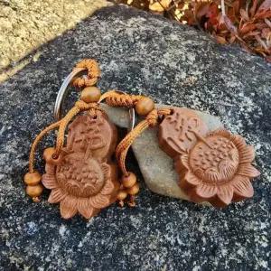 키링월드 극락왕생 복숭아 키링 나무 귀신는 고리 연꽃 불교 열쇠