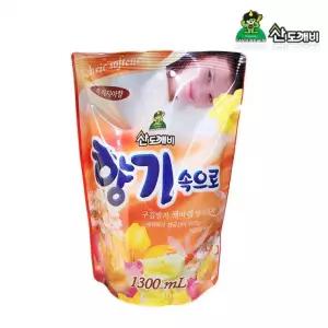 세탁세제 섬유유연제 드럼겸용 매직크린 후리지아 섬유탈취 1300ml