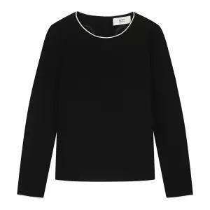 [베스띠벨리]콘트라스트 트리밍 블라우스 BJBBI2422 H