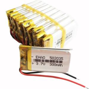 리튬 폴리머 리포 충전식 배터리 502035 MP3 GPS 블루투스 헤드셋 카메라 녹음기 스마트 워치 3.7V 300mAh