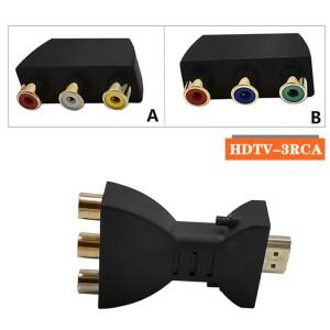 HD HDMI 호환 AV 어댑터 케이블 3RCA 로터스 헤드 빨간색 흰색 노란색/빨간색 녹색 파란색 플레이어 TV 연