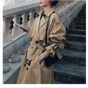 여성트렌치코트 간절기 2컬러 트렌치 코트 캐주얼 롱자켓 루즈핏 정장 출퇴근 하객룩