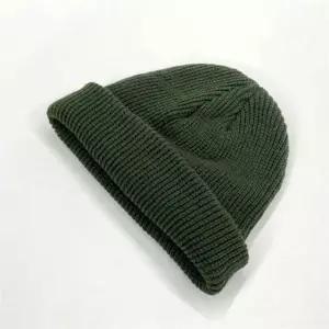 남녀공용 숏비니 와치캡 니트모자 카키 레옹 챙없는