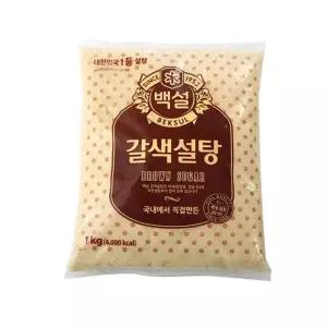 씨제이 갈색설탕 1KG 백설설탕 설탕 갈색설탕 황설탕 식품 식자재