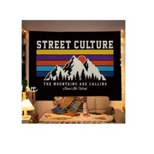 특대 산맥 패브릭 포스터 가림막 커튼 가리개 커텐 바란스 가림천 천포스터