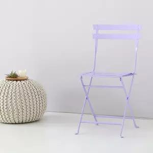 VALLEN 접이식 빈티지테이블/의자 2인세트 라일락 당일발송