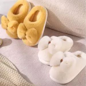 인기상품 털 실내화 거실 소음방지 굽 쿠션 러블리 리본 [WFKRU7B_260109]