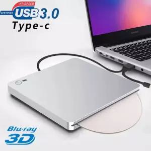 CD롬 플레이어 외장형 블루레이 드 USB30Type C BD-RDL DVD-RW CD 라이터 콤보 레코더 3D 영상 재생 데스크