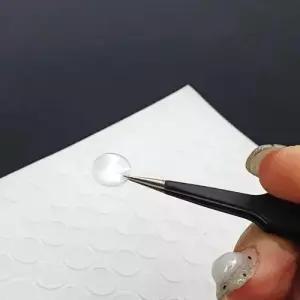 실리콘 원형 소음방지 패드 스티커 투명 1cm 방진고무 WEE35ED