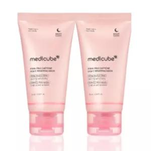 메디큐브 랩핑 마스크 필오프팩 PDRN 핑크 톤업 2개