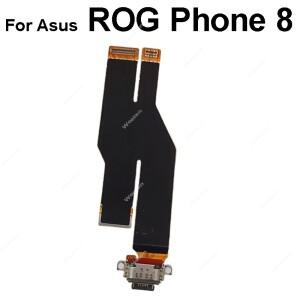 호환 에이수스ROG Phone 8 Pro용 전원 볼륨 플렉스 케이블 도크 소켓 LCD 카메라 리본 교체 부품