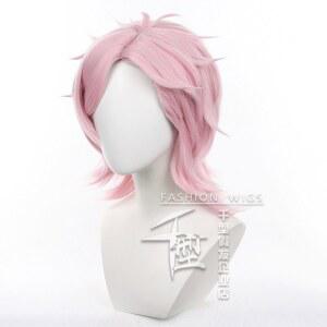 윈드 브레이커 미이키 키류 고등학교 가발 짧은 프레 핑크 바이스라바나 귀걸이 유닛 푸린 머리