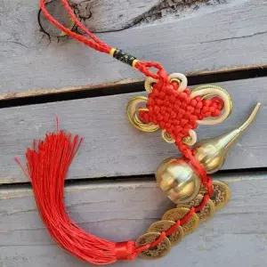 호리병 오제전 엽전 부적 황동 풍수 개업선물 구리 인