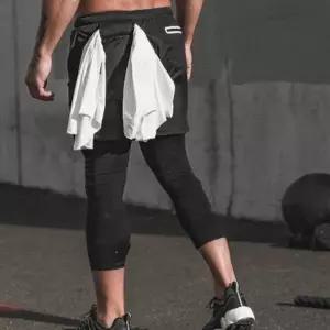 [골드스마일]남성 스포츠 타이즈 반바지 헬스 운동복 레깅스