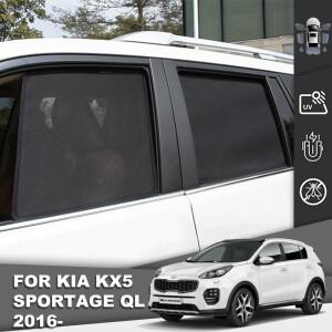 Kia Sportage QL 2016-2021 자기 자동차 차양 바이저 앞 유리 프레임 커튼 커튼 후면 베이비 윈도우 Sun Sh