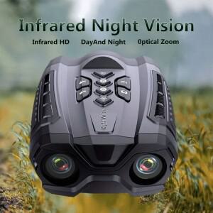 망원경 야간 투시경 고글5K 쌍안 10x 디지털 줌 충전식 적외선 3인치 대형 스크린 캠프 야외 야생 동물