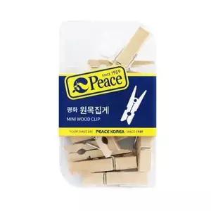 평화 원목 집게 행거용 사진 우드 가랜드 인테리어