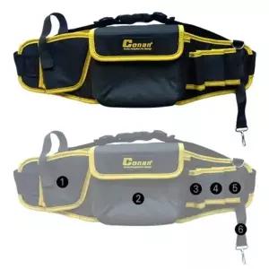(옵션 [COTB016] 코난툴즈 6구 허리 작업벨트공구파우치)공구파우치 다용도공구집 포켓수납 6구 작업벨트