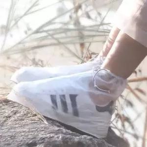 베리슈 남녀공용 휴대용 커플 투명 지퍼 방수장화 레인커버 신발커버 덧신 장마 비 레인부츠