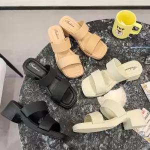 웨지 힐 슬리퍼 키높이 슈즈 여성 여름 통굽 샌들 WF0EED9