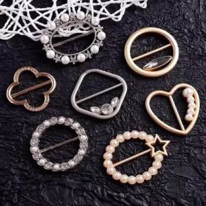 큐빅 여성 장식 고정링 스카프 브로치 PG 악세사리 WF0A539