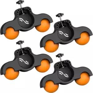 실내 사이클링 트레이너를 위한 스포츠니어 조절식 로커 피트 어댑터 8개의 스쿼시 볼이 포함된 4팩 미끄럼