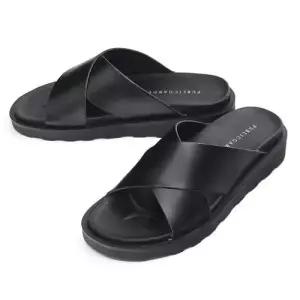 발등 엑스밴드 베이직 블랙슬리퍼 키높이 발편한 쿠션 WF0D84C