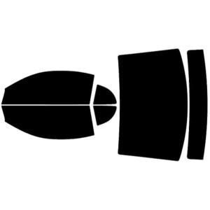 쿠페와 키트 완성 노 키트 프리컷 비닐 버블 포드 싱글 - - 플레이 차량 블랙 머스탱 직접 윈도우 틴트 필름 호환되는 1999-2004 5%