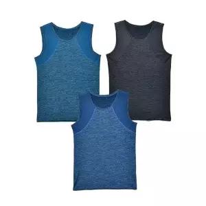 [하프클럽/]줄무늬패턴 메쉬 남성 런닝 3매입 민소매속옷