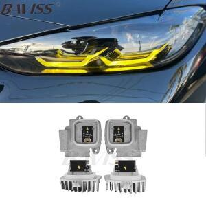 BAVISS LED 헤드 라이트 G82 G23 G80 G22 G26 주간 주행 등 노란색 아이스 블루 레드 엔젤 DRL For BMW M3