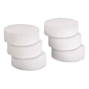 하이글로스 제품 폼 디스크 프로젝트용 공예 플랫 서클 XPS 꽃꽂이 예술 및 케이크 더미 3 x 75 흰색 12