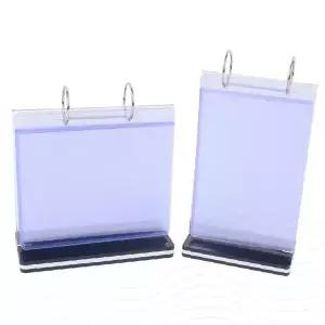 투명 아크릴 스탠드 메뉴판 양면 테이블 카탈로그 꽂이 안내판 홍보물 거치대 카페 매장용