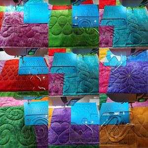 가정용 재봉틀용 퀼팅 프레임이 있는 HONEYSEW 프리 퀼팅 템플릿 시리즈 5 (11개 시리즈 + 프리 퀼팅 그립 5)