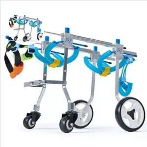 (제스트)4륜 휠체어 반려견 용품 강아지 산책 보조기 노견