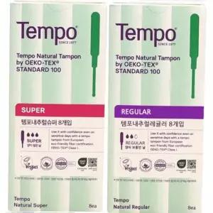 체내형 동아제약 템포 레귤러 x 8P 6개
