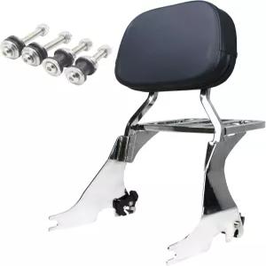 YHMOTO 오토바이 탈부착 가능한 조수석 등받이 시시 바 러기지 랙 할리 스포츠터 XL 883 1200 2004-2024