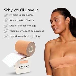 탄력 있는 유방 리프팅 테이프 톤보이지 않음 통기성 흔적 없음 처짐 방지 끈이 없는 끈에