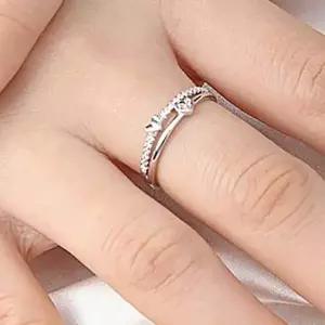 [하프클럽/]하트 실버오픈링반지 패션반지 여자친구선물