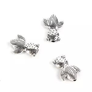 [셀러에이드]금붕어 실버 목걸이 키링 액세서리 펜던트 부자재