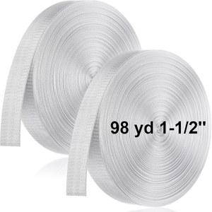 파인치어 2롤 1인치 나일론 웨빙 스트랩 98야드 헤비 듀티 플랫 스트랩, 야외에서 반려견 목줄 안전벨트 클라이밍 실내 장비 제작 DIY 수리