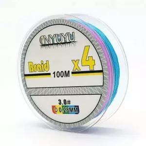 4가닥 PE 낚시줄 오색 합사 라인 바다 민물 낚시용