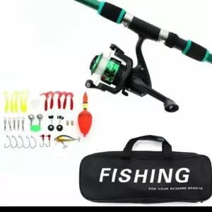 낚시 피싱 루어 릴 낚싯대 세트 (그린) DP75375
