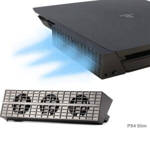 호환호환 PS4 Slim Cooler 게임 액세서리 용 온도 제어 냉각 팬 PlayStation4 콘솔