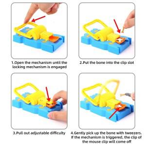 트릭 마우스 클립 장난 핸드 본 퍼즐 뇌 부모-자녀 상호 작용