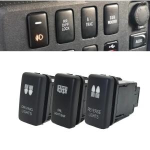 도요타 타코마 랜드 크루저 레이즈 힐럭스 프라도 120 FJ 크루즈 자동차 운전 조명 DRL 라이트 바 후진 버