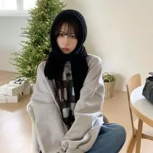 [하프클럽/옷자락]여자 아크릴 롱 소프트 니트 머플러 목도리