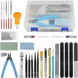 XINGYHENG 41Pcs 모델러 기본 도구 공예 세트 건담 모델 키트와 호환 플라스틱 상자 취미 조립 건물 수리