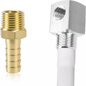 표준 보트 탱크용 황동 바브 커넥터가 있는 12인치 해상 연료 탱크 픽업 튜브 폴리에틸렌 튜브가 부품