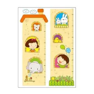가꿈 어린이집환경판 벽면스티커 (키재기) (NO.259) 유치원 어린이집 환경구성
